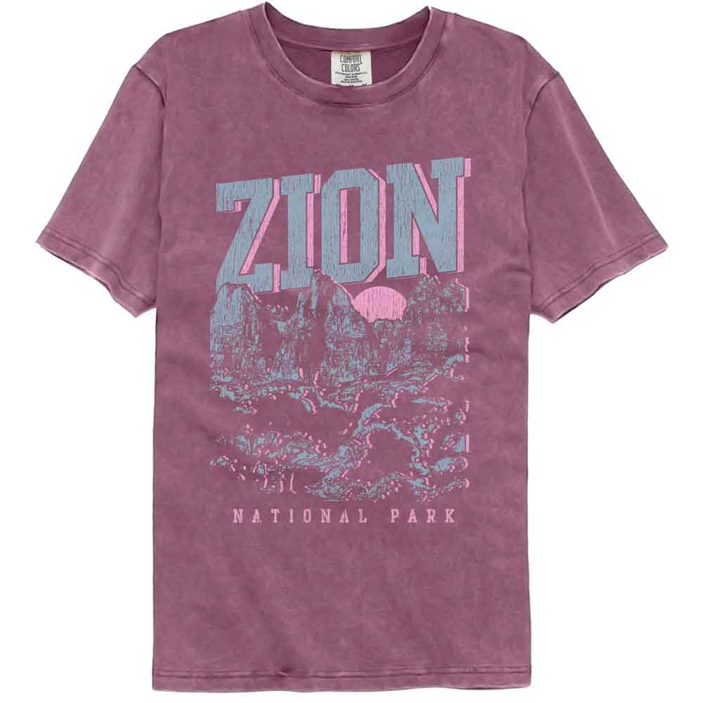Lantern Press - Zion Rock Formations Comfort Color T-Shirt