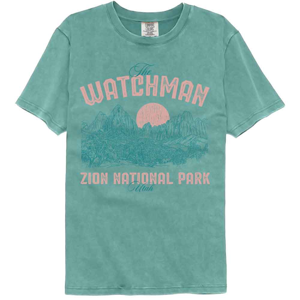 Lantern Press - Watchman Landscape Comfort Color T-Shirt
