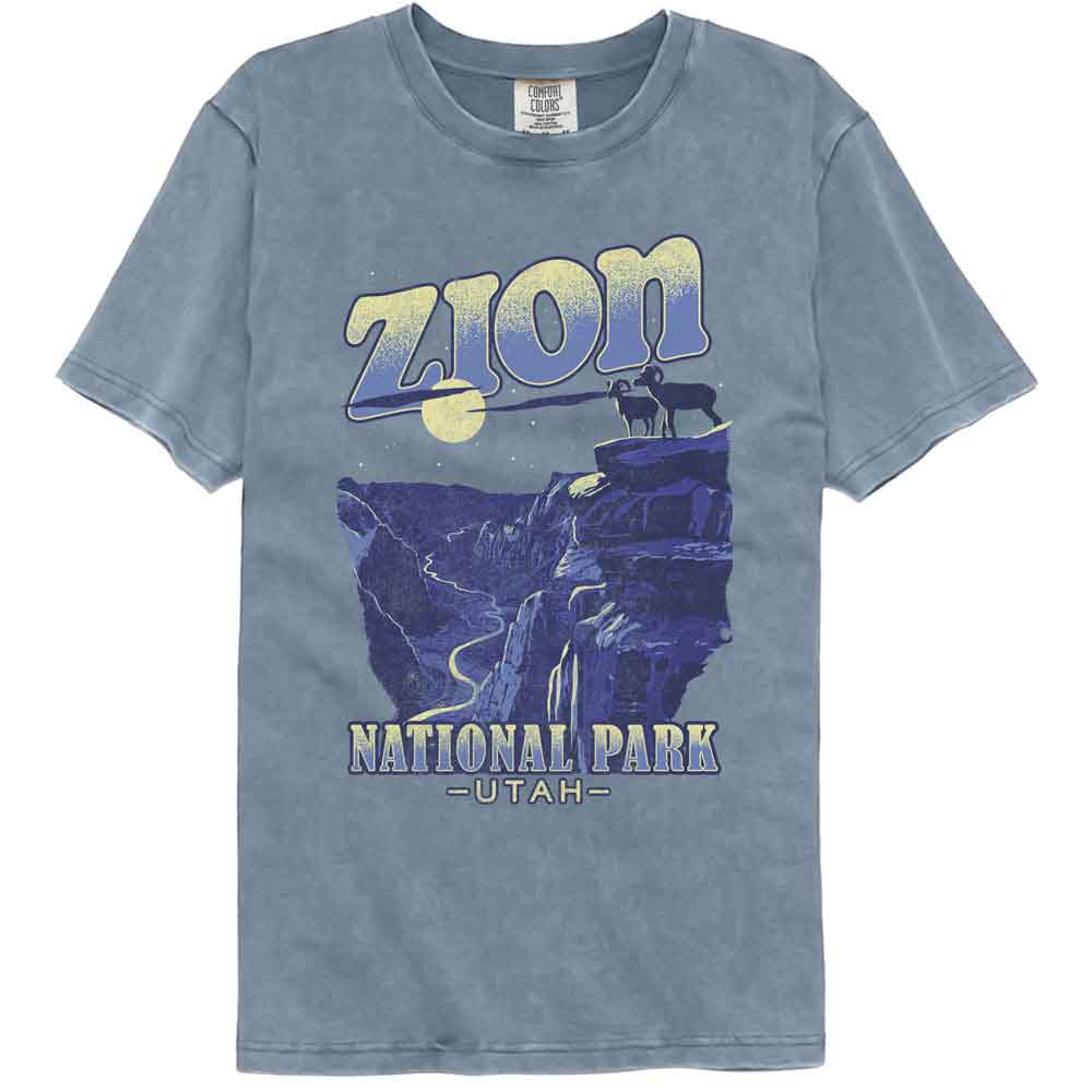 Lantern Press - Zion Goats Comfort Color T-Shirt