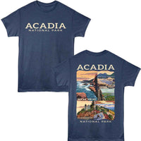Thumbnail for Lantern Press - Acadia Locations T-Shirt