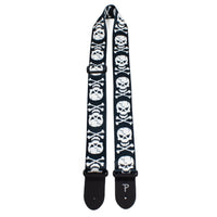 Thumbnail for SKULL AND BONES DESIGN POLYESTER GUITAR STRAP