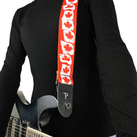 Thumbnail for CANADIAN FLAG DESIGN POLYESTER GUITAR STRAP