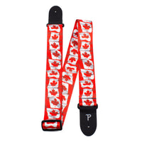 Thumbnail for CANADIAN FLAG DESIGN POLYESTER GUITAR STRAP