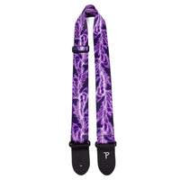 Thumbnail for PURPLE LIGHTNING BOLT DESIGN POLYESTER GUITAR STRAP
