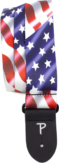 Thumbnail for USA WAVING FLAG DESIGN POLYESTER GUITAR STRAP