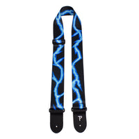 Thumbnail for BLUE LIGHTNING BOLT DESIGN POLYESTER GUITAR STRAP