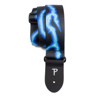 Thumbnail for BLUE LIGHTNING BOLT DESIGN POLYESTER GUITAR STRAP