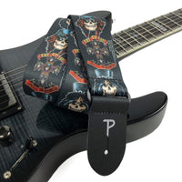 Thumbnail for GUNS N ROSES CARTOON FACES POLYESTER GUITAR STRAP