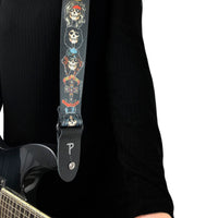 Thumbnail for GUNS N ROSES CARTOON FACES POLYESTER GUITAR STRAP