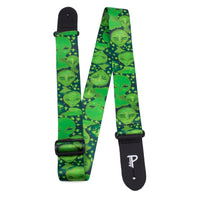 Thumbnail for GREEN ALIENS DESIGN POLYESTER GUITAR STRAP