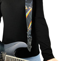 Thumbnail for PINK FLOYD DARK SIDE OF THE MOON ALLOVER POLYESTER GUITAR STRAP