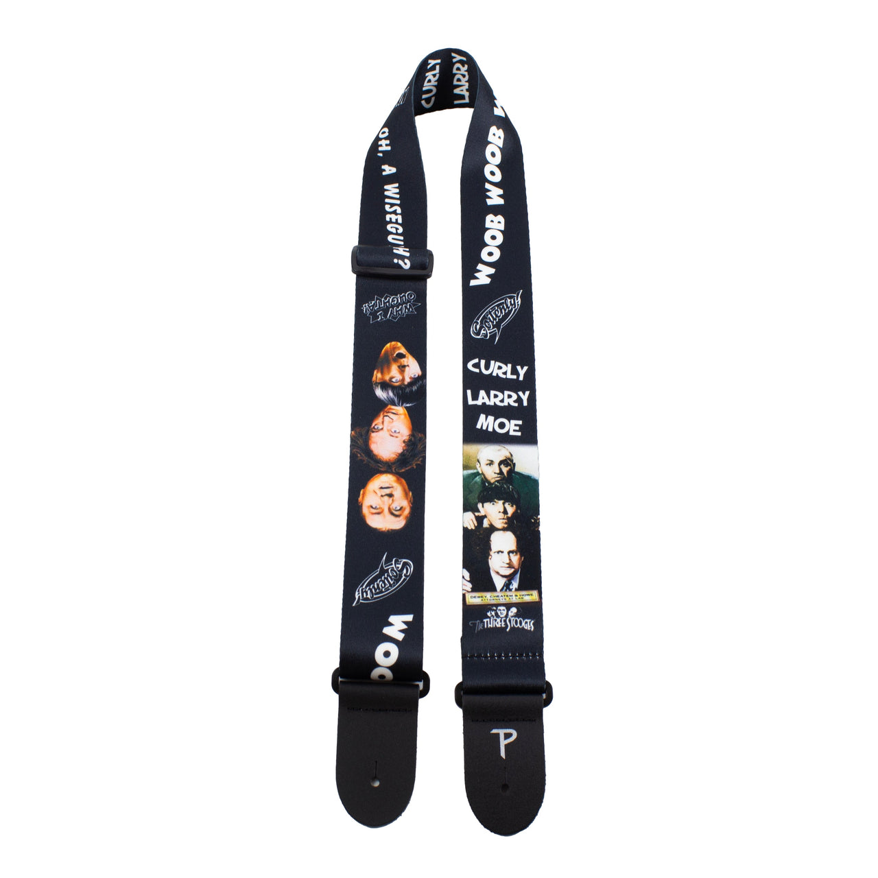 THE THREE STOOGES POLYESTER GUITAR STRAP