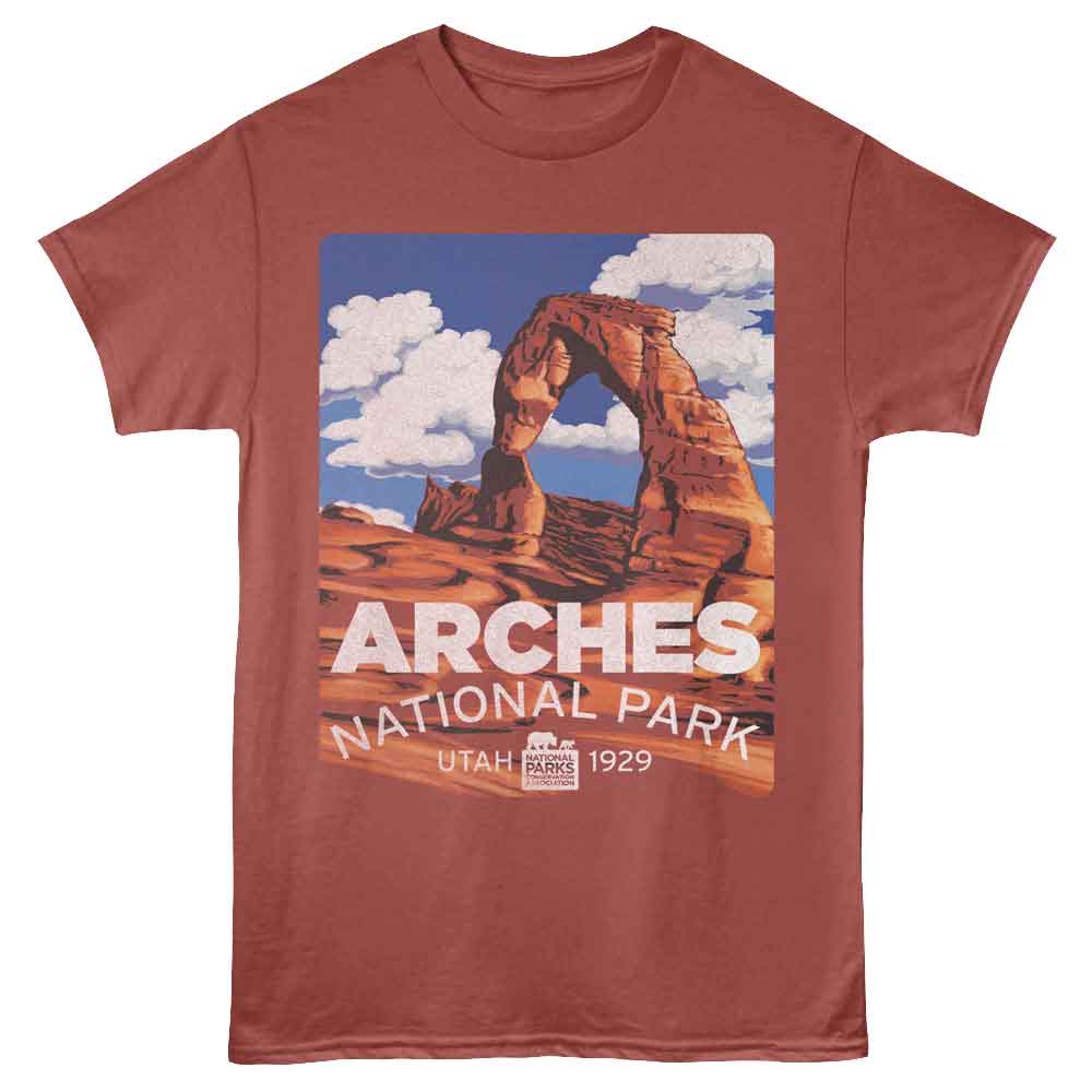 Lantern Press NPCA - Arches Utah 1929 T-Shirt