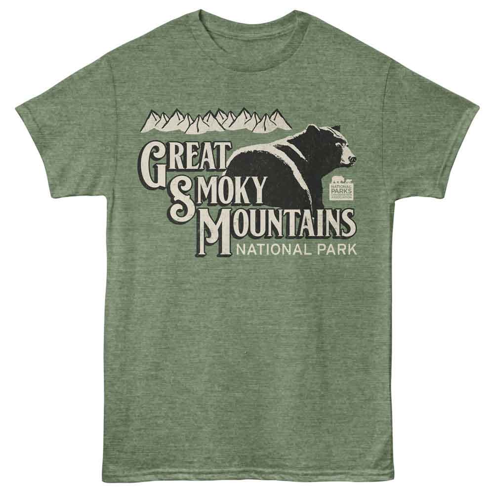 Lantern Press NPCA - Lounging Bear T-Shirt