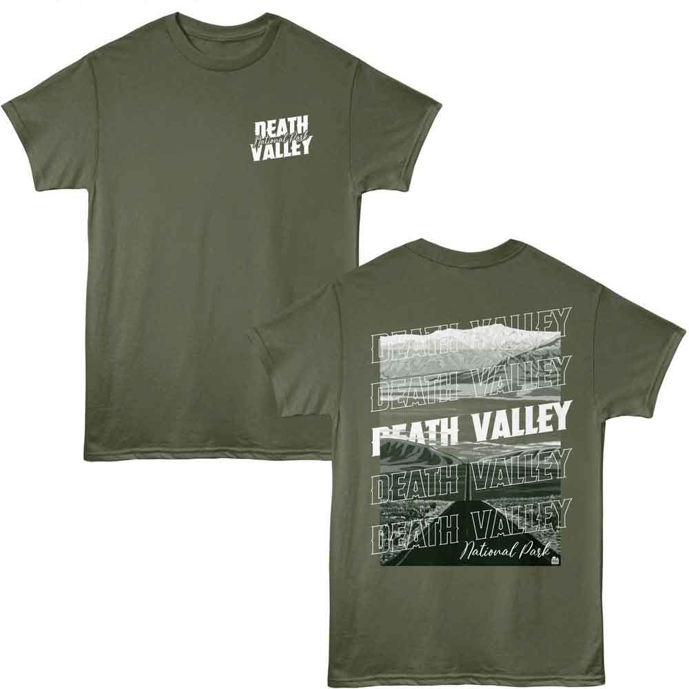 Lantern Press NPCA - Death Valley Repeat Text T-Shirt