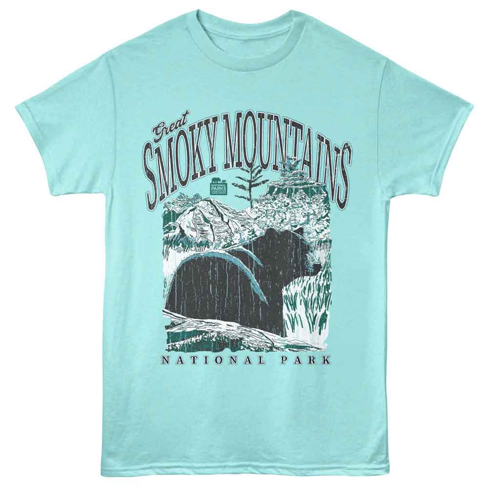 Lantern Press NPCA - Smoky Mountains Bear T-Shirt