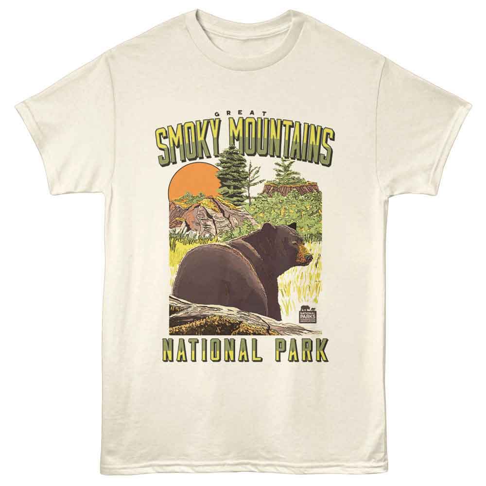 Lantern Press NPCA - Bear Landscape T-Shirt