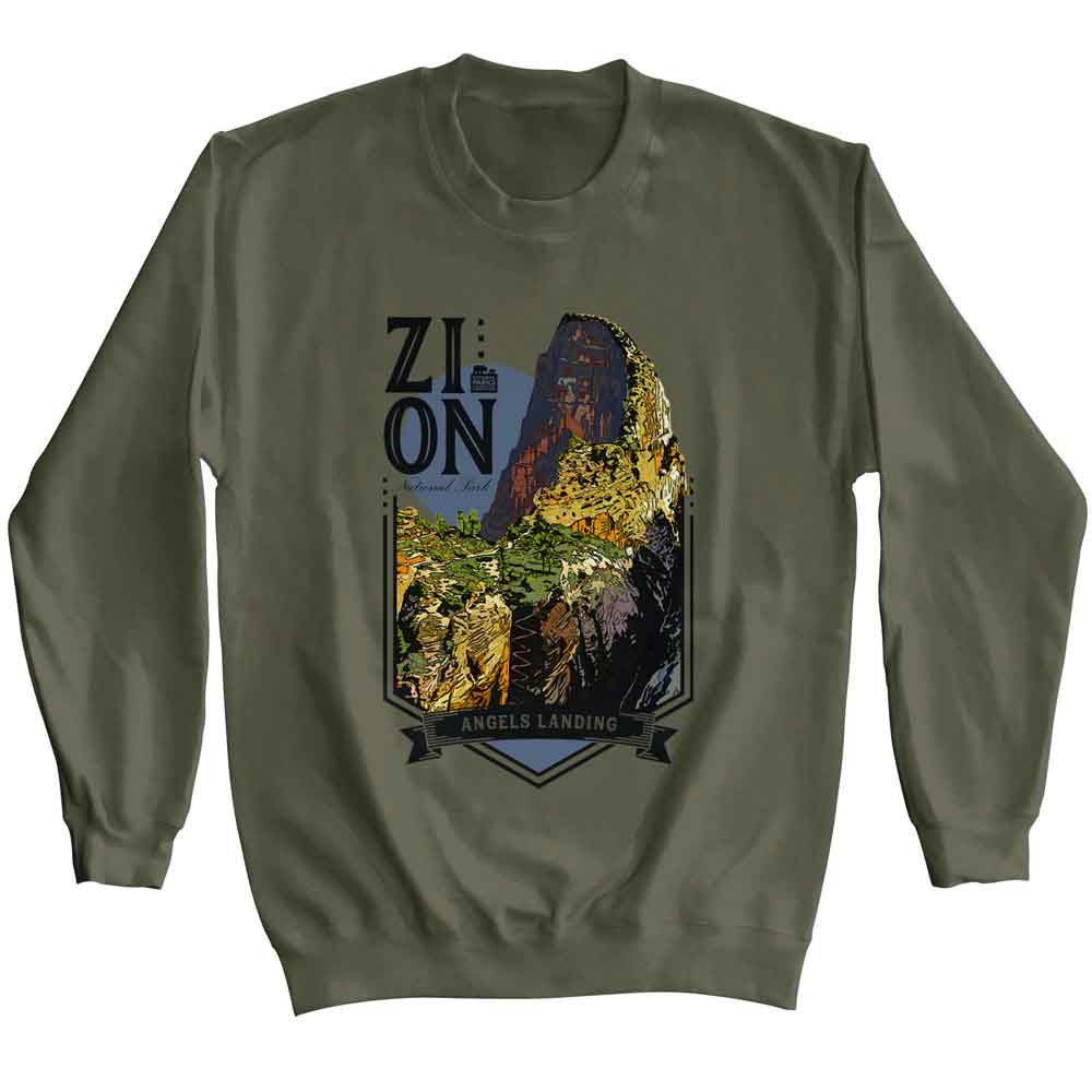 Lantern Press NPCA - Zion Angels Landing Sweatshirt