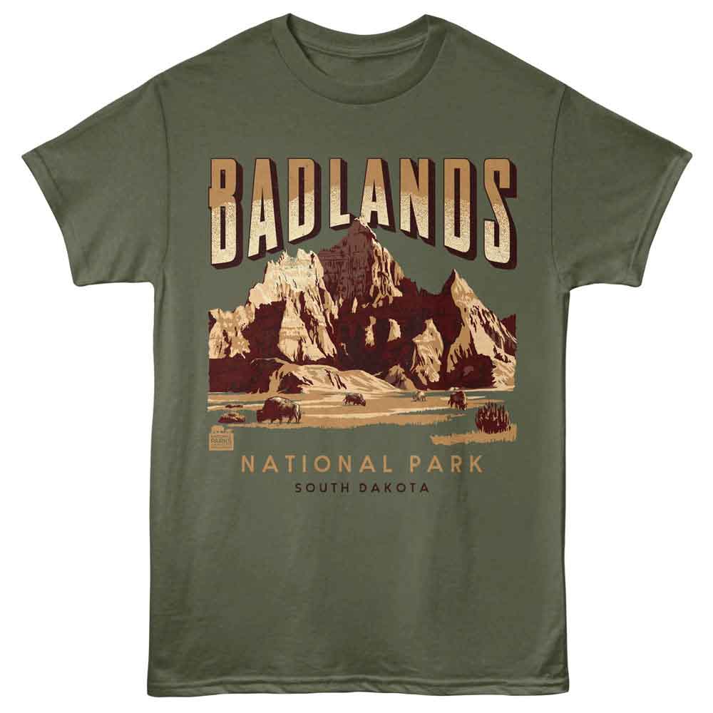 Lantern Press NPCA - Badlands T-Shirt