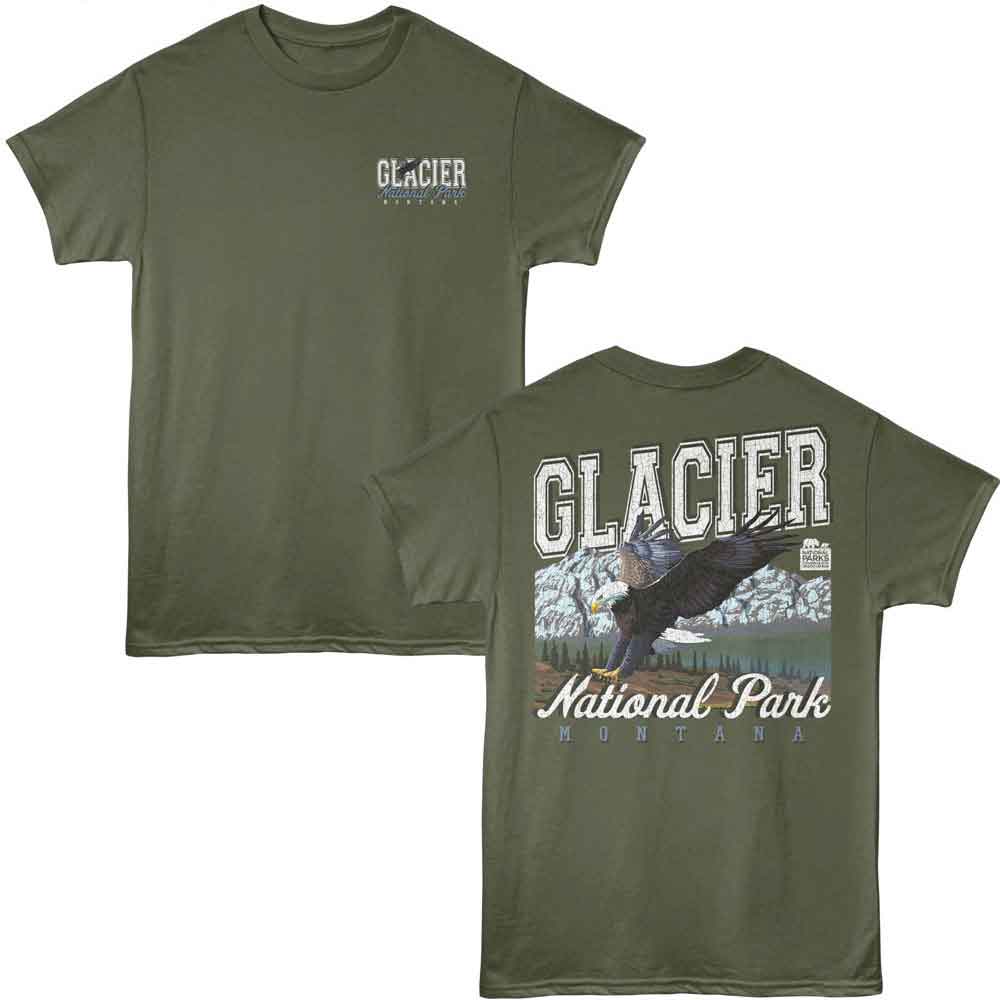 Lantern Press NPCA - Glacier Eagle T-Shirt