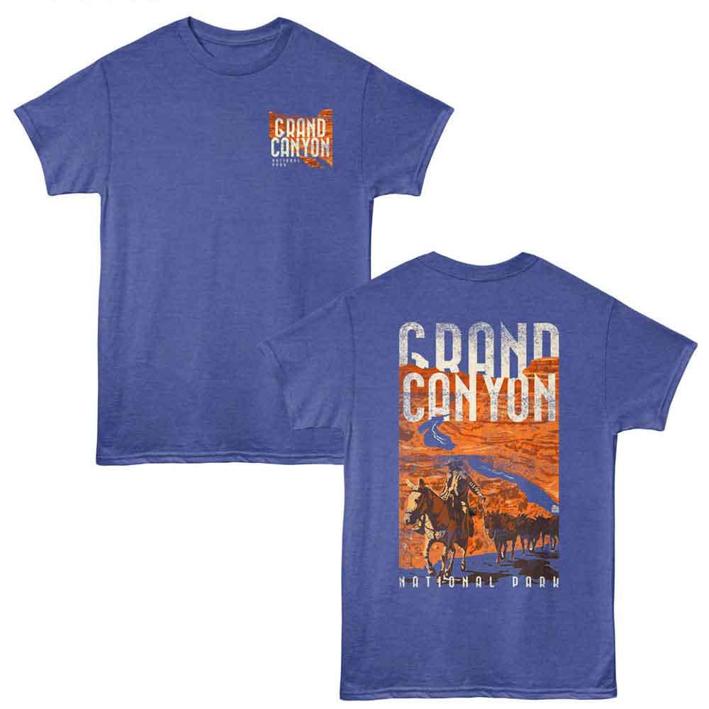 Lantern Press NPCA - Grand Canyon Horse Trail T-Shirt