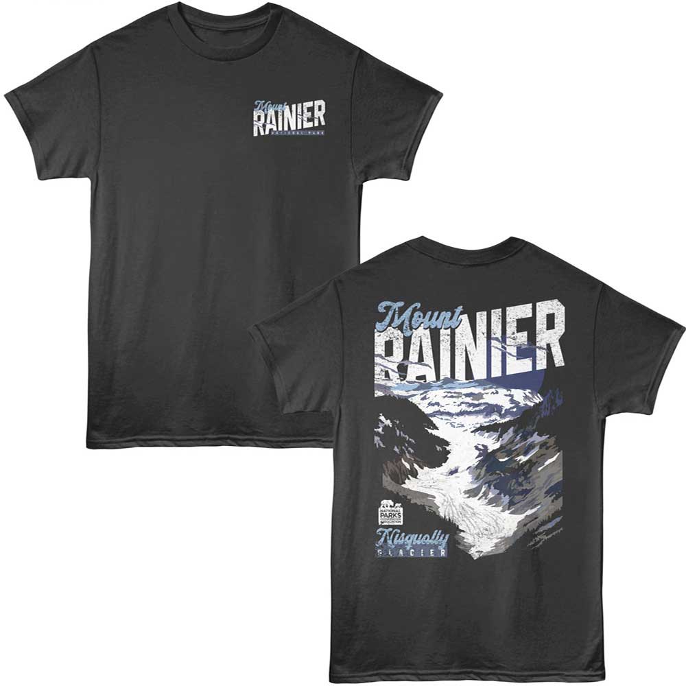 Lantern Press NPCA - Mt Ranier Nisqually Glacier T-Shirt