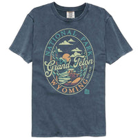 Thumbnail for Lantern Press NPCA - Grand Teton Oval Comfort Color T-Shirt