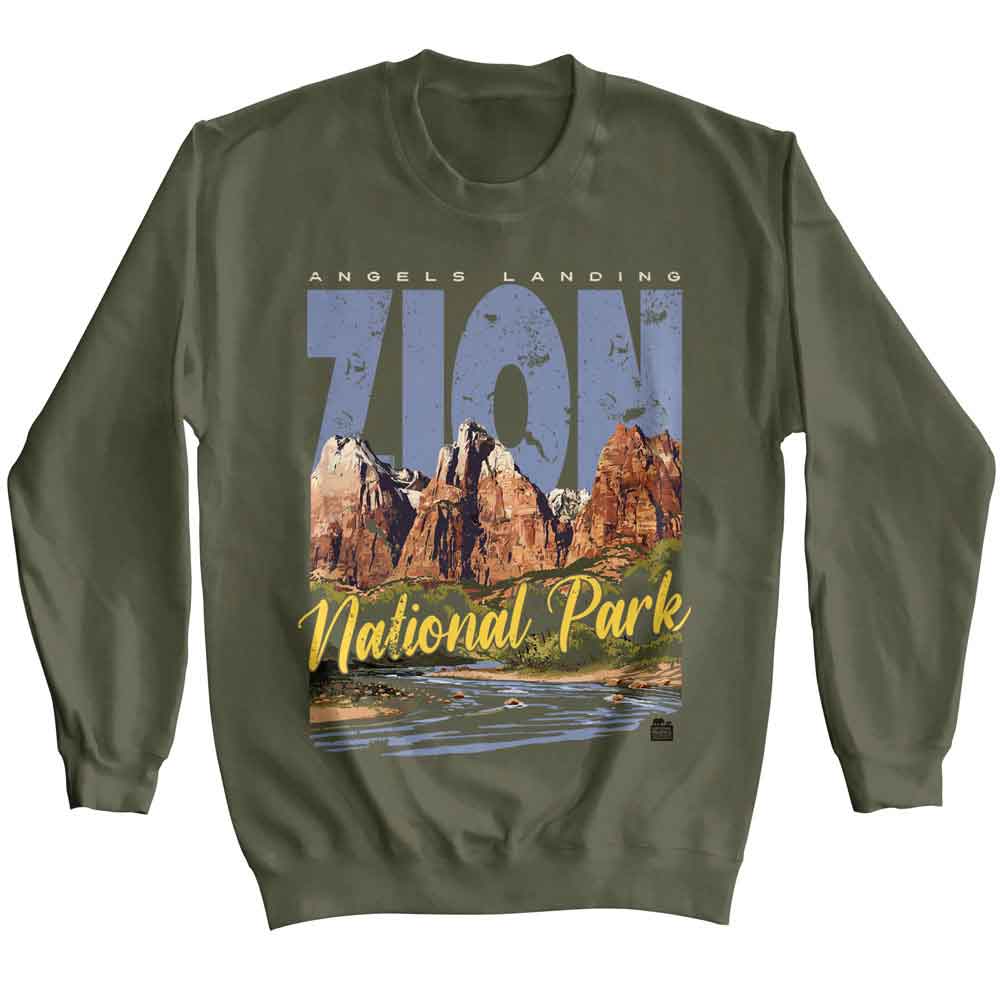 Lantern Press NPCA - Zion Back Mountain Sweatshirt
