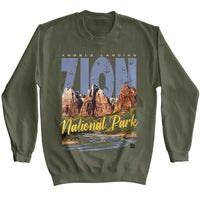 Thumbnail for Lantern Press NPCA - Zion Back Mountain Sweatshirt
