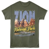 Thumbnail for Lantern Press NPCA - Zion Back Mountain T-Shirt