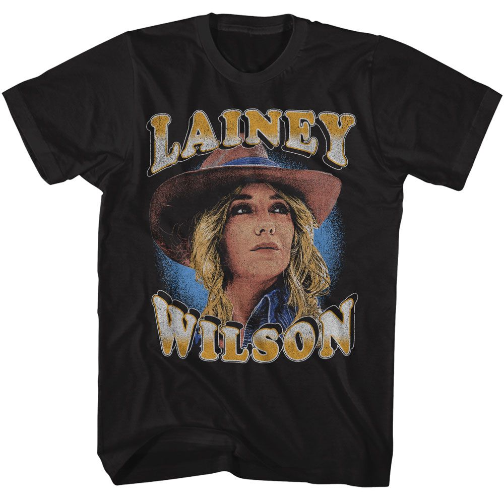 LAINEY WILSON-LAINEY WILSON HAT PHOTO-BLACK ADULT S/S TSHIRT