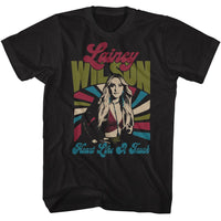 Thumbnail for LAINEY WILSON-LAINEY WILSON RETRO TRUCK HEART-BLACK ADULT S/S TSHIRT