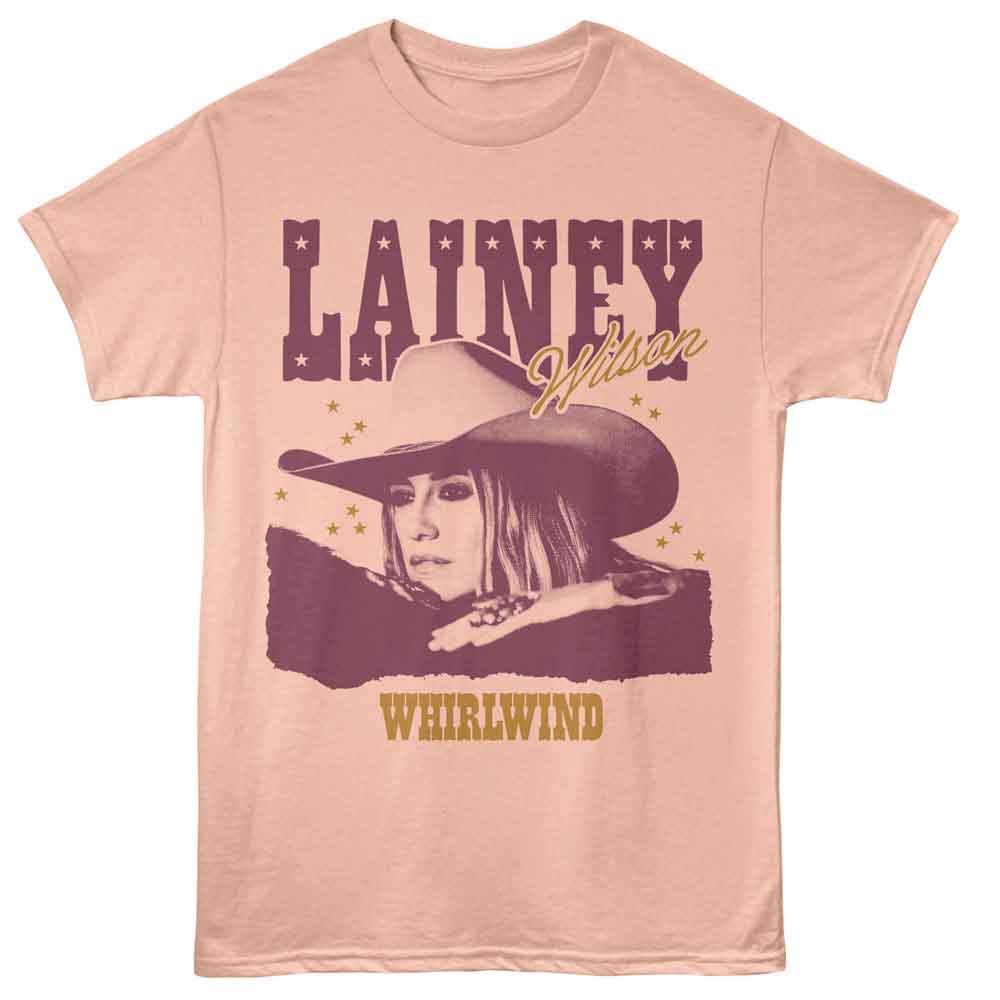LAINEY WILSON-LAINEY WILSON WHIRLWIND STARS-PEACH ADULT S/S TSHIRT