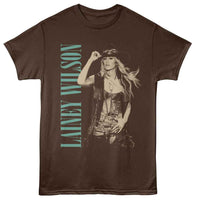 Thumbnail for LAINEY WILSON-LAINEY WILSON MONOTONE COWBOY HAT-DARK CHOCOLATE ADULT S/S TSHIRT