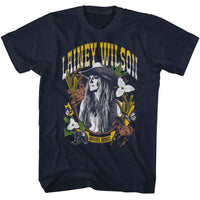 Thumbnail for LAINEY WILSON-LAINEY WILSON WHIRLWIND WHEAT AND LEAVES-NAVY ADULT S/S TSHIRT