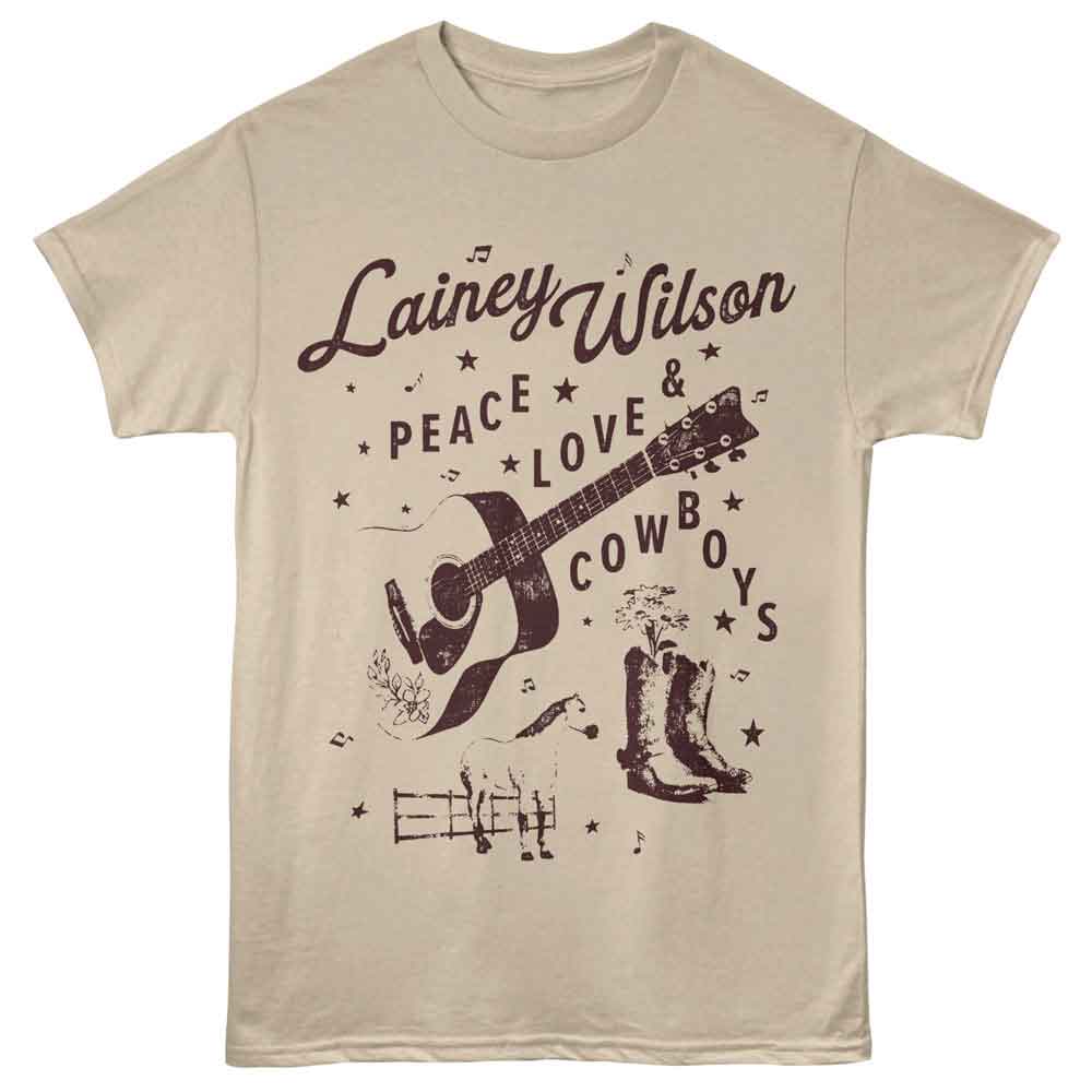 Lainey Wilson - Peace Love Cowboys T-Shirt