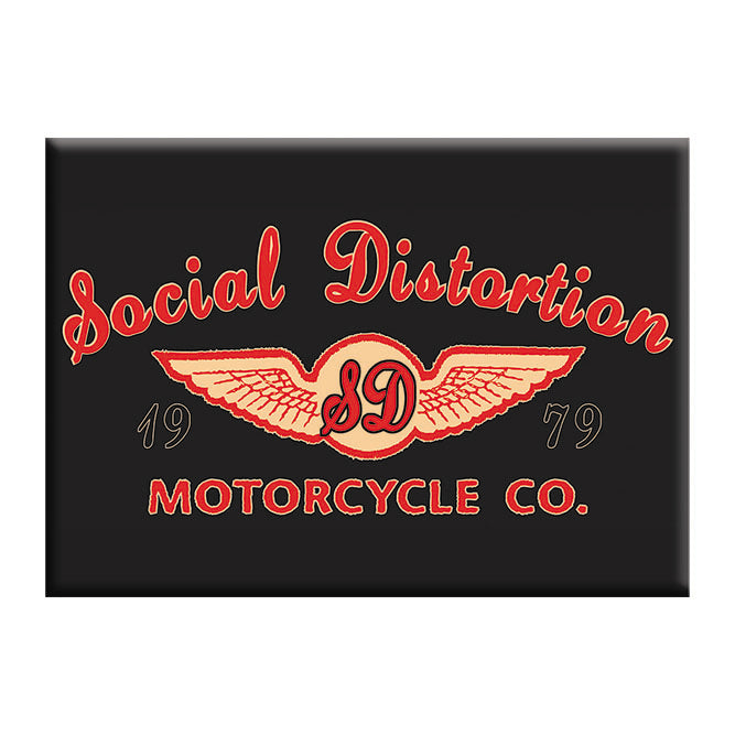 Social Distortion Moto Logo 2.5"x3.5" Magnet - 3 pc prepack