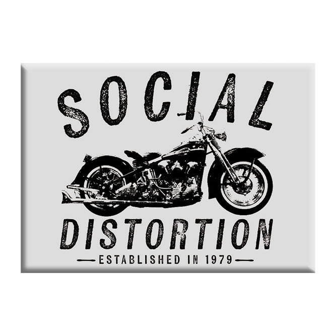 Social Distortion Motorcycle 2.5"x3.5" Magnet - 3 pc prepack