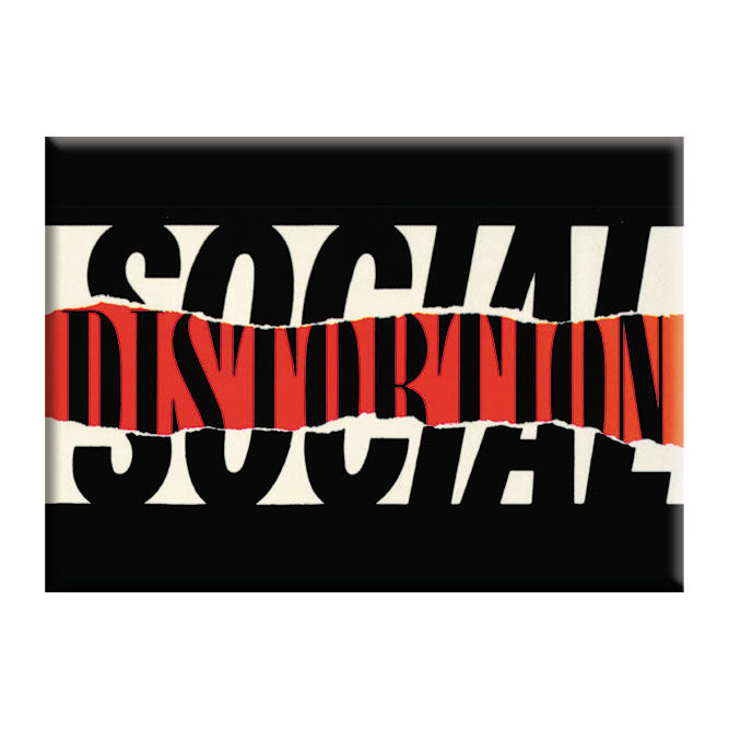 Social Distortion Ripped Logo 2.5"x3.5" Magnet - 3 pc prepack
