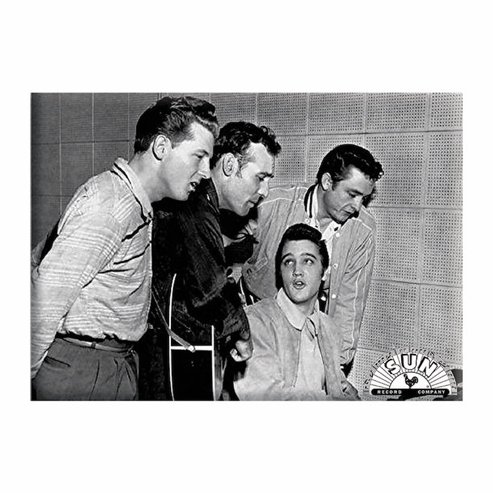 Sun Records Million Dollar Quartet 2.5"x3.5" Magnet - 3 pc prepack