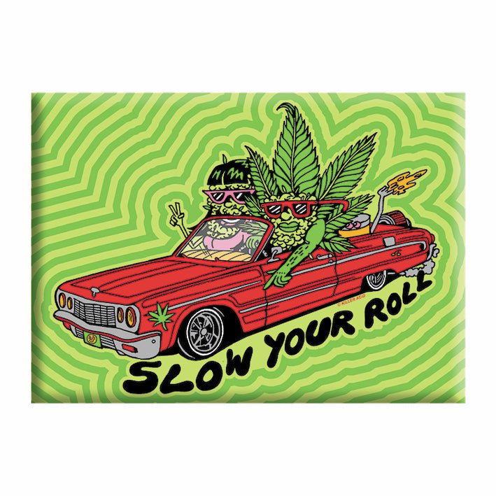 Killer Acid Slow Your Roll 2.5"x3.5" Magnet - 3 pc prepack