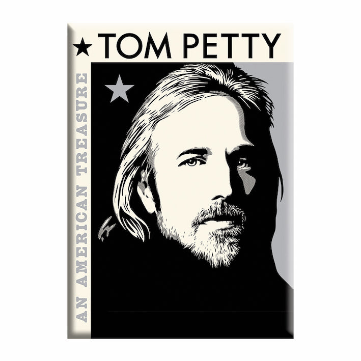 Tom Petty American Treasure 2.5"x3.5" Magnet - 3 pc prepack