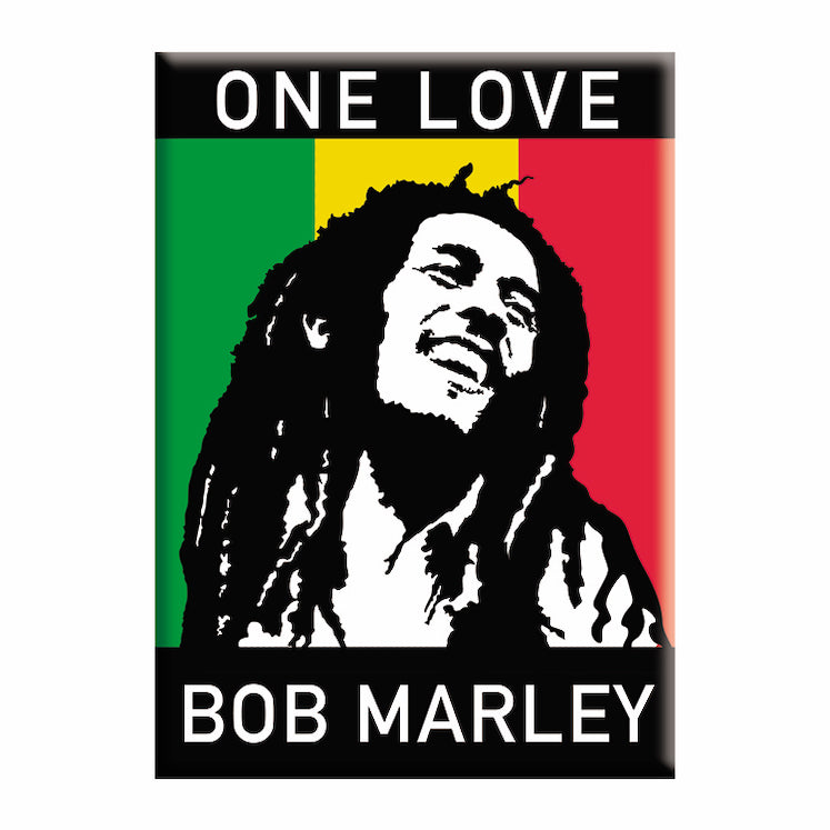 Bob Marley One Love 2.5"x3.5" Magnet - 3 pc prepack