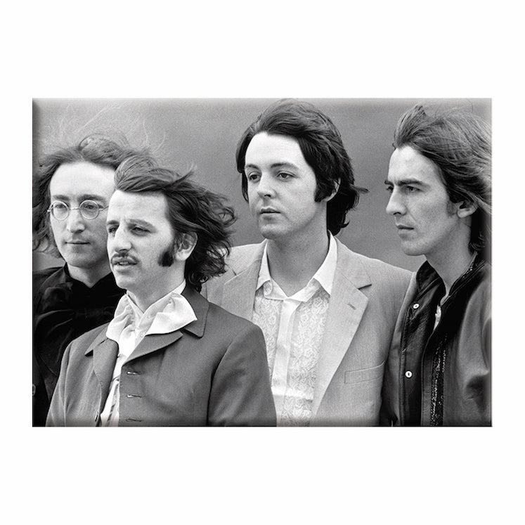 The Beatles Black  White Photo 2.5"x3.5" Magnet - 3 pc prepack
