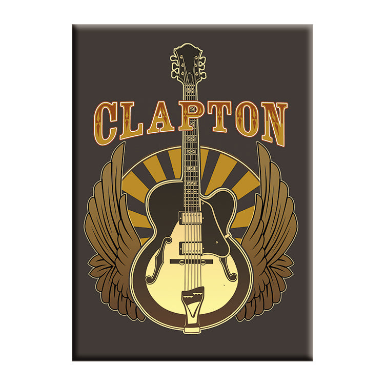Eric Clapton Brown Guitar 2.5"x3.5" Magnet  - 3 pc prepack