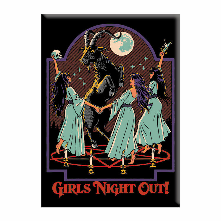 Steven Rhodes Girls Night Out 2.5"x3.5" Magnet  - 3 pc prepack