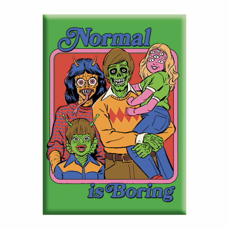 Steven Rhodes Normal Is Boring 2.5"x3.5" Magnet  - 3 pc prepack