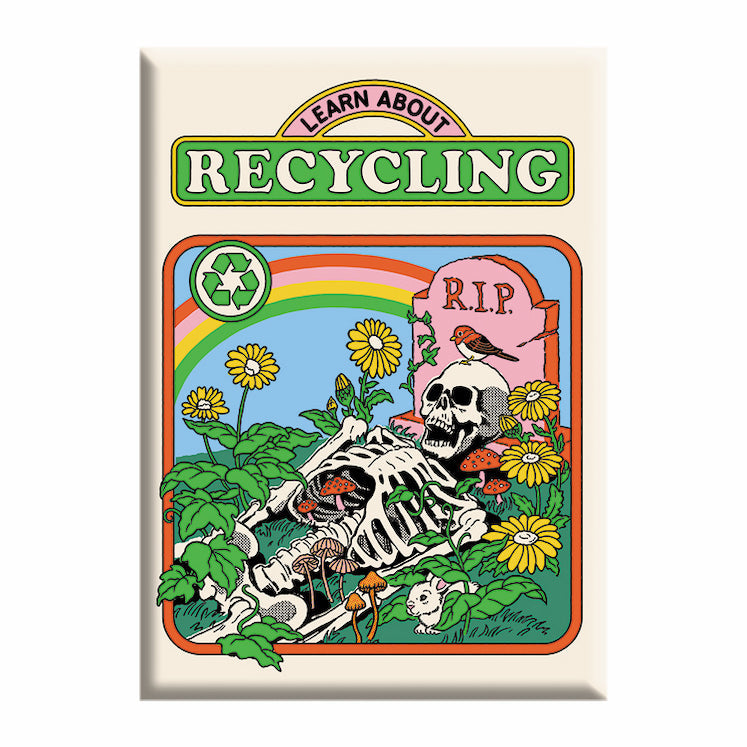 Steven Rhodes Recycling 2.5"x3.5" Magnet  - 3 pc prepack