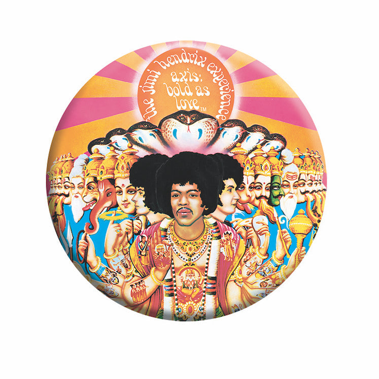 Jimi Hendrix Bold As Love 3" Magnet  - 3 pc prepack
