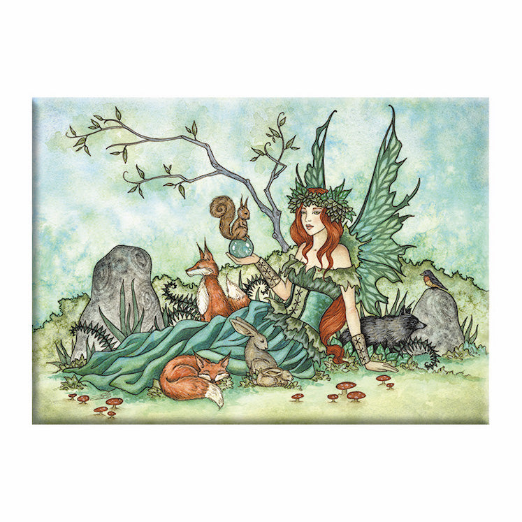 Amy Brown Forest Fairy 2.5"x3.5" Magnet  - 3 pc prepack